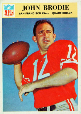 1966 Philadelphia John Brodie #173 Football Card
