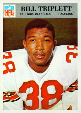 1966 Philadelphia Bill Triplett #167 Football Card