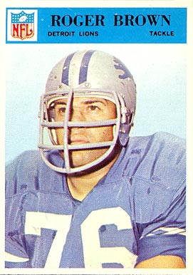 1966 Philadelphia Roger Brown #67 Football Card