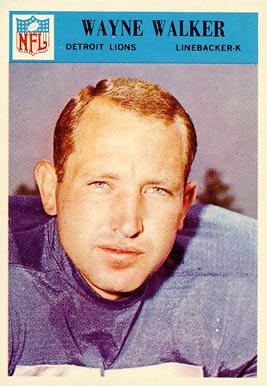 1966 Philadelphia Wayne Walker #76 Football Card