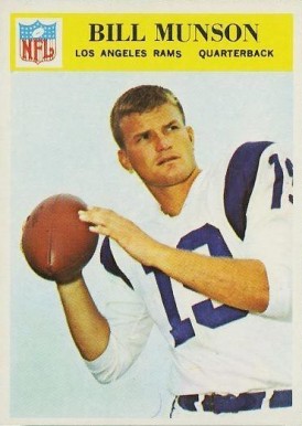 1966 Philadelphia Bill Munson #101 Football Card