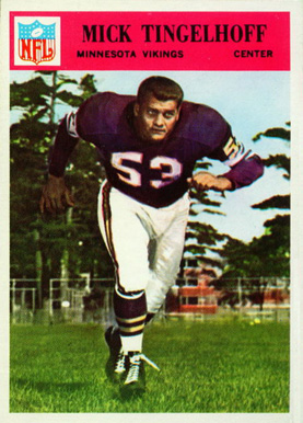 1966 Philadelphia Mick Tingelhoff #115 Football Card