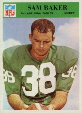 1966 Philadelphia Sam Baker #132 Football Card