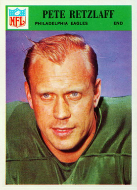 1966 Philadelphia Pete Retzlaff #140 Football Card
