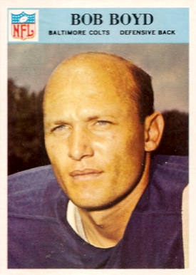 1966 Philadelphia Bob Boyd #16 Football Card