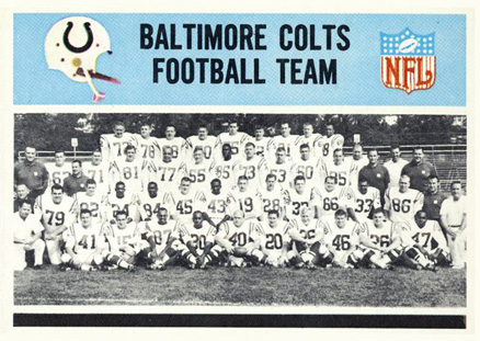 1966 Philadelphia Baltimore Colts #14 Football Card