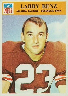 1966 Philadelphia Larry Benz #2 Football Card