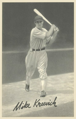 1939 Goudey Premiums R303-B Mike Kreevich # Baseball Card