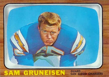 1966 Topps Sam Gruneison #124 Football Card
