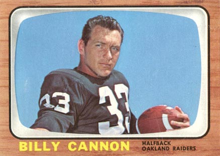 1966 Topps Billy Cannon #106 Football Card