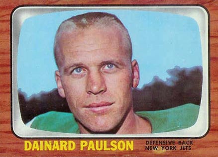 1966 Topps Dainard Paulson #97 Football Card