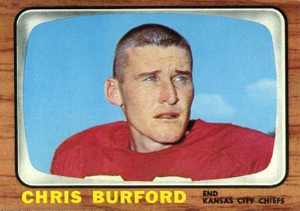1966 Topps Chris Burford #66 Football Card
