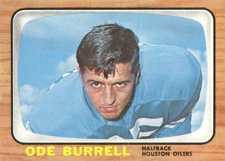 1966 Topps Ode Burrell #51 Football Card