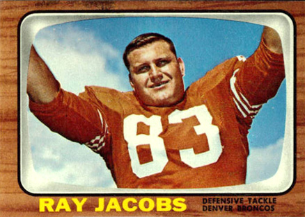 1966 Topps Ray Jacobs #37 Football Card