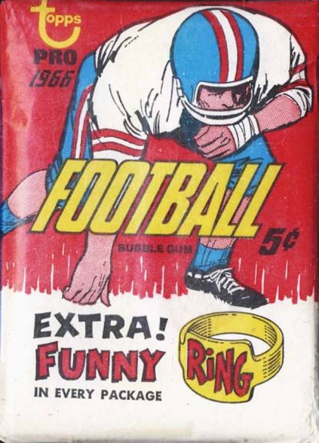 1966 Topps Wax Pack #WP Football Card