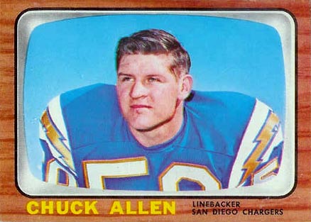 1966 Topps Chuck Allen #118 Football Card
