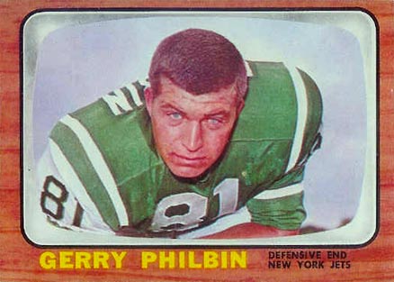 1966 Topps Gerry Philbin #98 Football Card