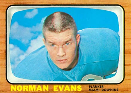 1966 Topps Norman Evans #77 Football Card