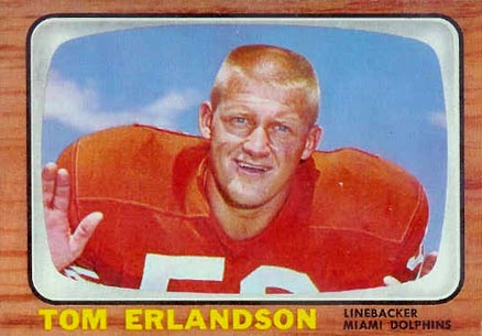 1966 Topps Tom Erlandson #76 Football Card