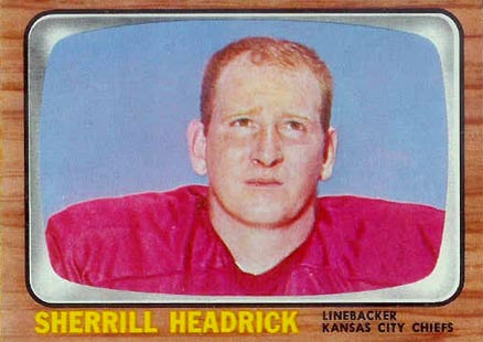 1966 Topps Sherrill Headrick #69 Football Card