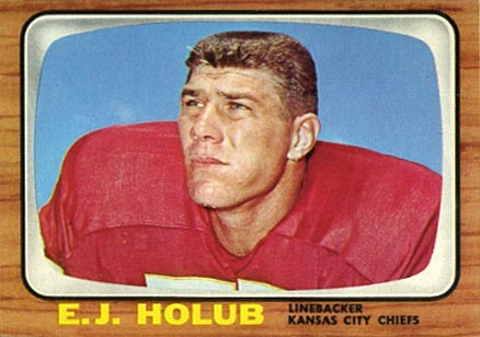 1966 Topps E.J. Holub #70 Football Card