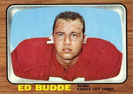 1966 Topps Ed Budde #65 Football Card