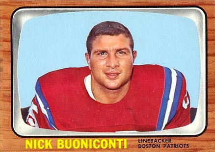 1966 Topps Nick Buoniconti #3 Football Card