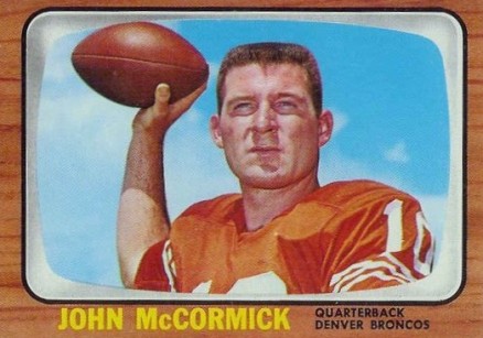 1966 Topps John McCormick #40 Football Card