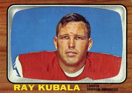 1966 Topps Ray Kubala #39 Football Card