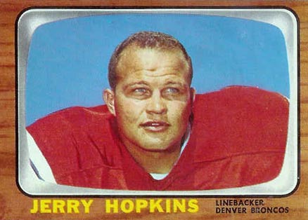 1966 Topps Jerry Hopkins #36 Football Card