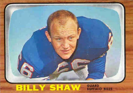 1966 Topps Billy Shaw #29 Football Card