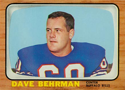 1966 Topps Dave Behrman #18 Football Card