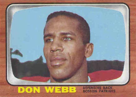 1966 Topps Don Webb #13 Football Card