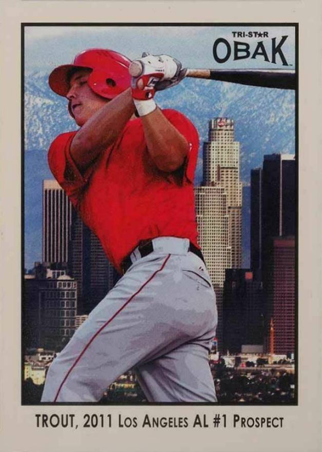 2011 Tristar Obak Trout Limited Edition Mike Trout #MT3 Baseball Card