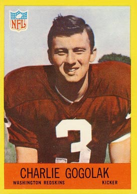 1967 Philadelphia Charlie Gogolak #182 Football Card