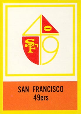 1967 Philadelphia San Francisco 49ers Insignia #180 Football Card