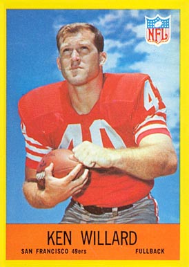 1967 Philadelphia Ken Willard #179 Football Card