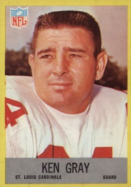 1967 Philadelphia Ken Gray #160 Football Card
