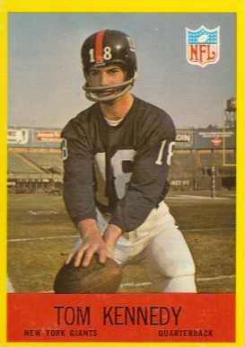 1967 Philadelphia Tom Kennedy #114 Football Card