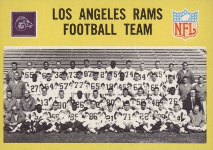 1967 Philadelphia Los Angeles Rams Team #85 Football Card