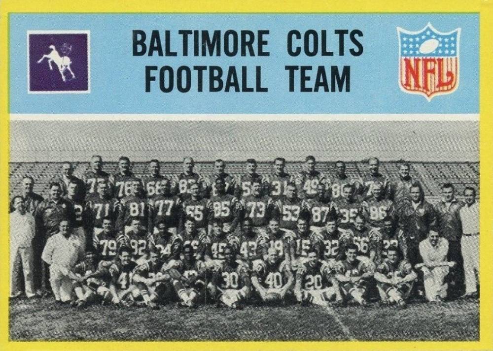 1967 Philadelphia Baltimore Colts Team #13 Football Card