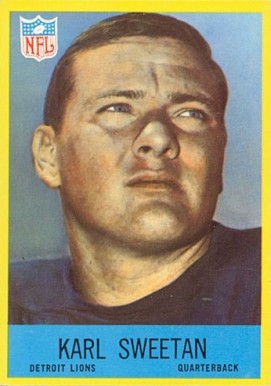 1967 Philadelphia Karl Sweetan #71 Football Card
