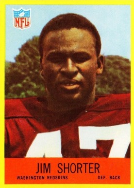 1967 Philadelphia Jim Shorter #188 Football Card