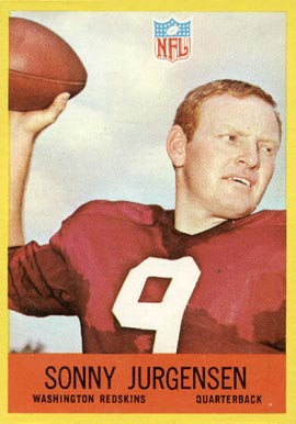 1967 Philadelphia Sonny Jurgensen #185 Football Card