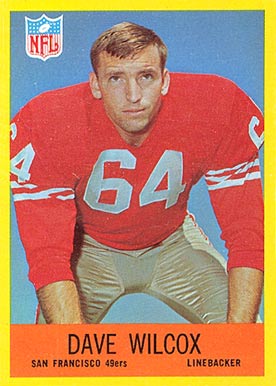 1967 Philadelphia Dave Wilcox #178 Football Card