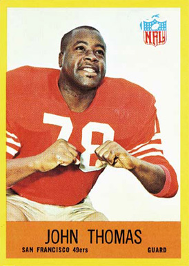 1967 Philadelphia John Thomas #177 Football Card