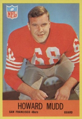 1967 Philadelphia Howard Mudd #175 Football Card