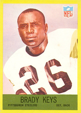1967 Philadelphia Brady Keys #153 Football Card