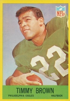 1967 Philadelphia Timmy Brown #136 Football Card