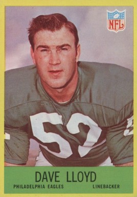 1967 Philadelphia Dave Lloyd #138 Football Card